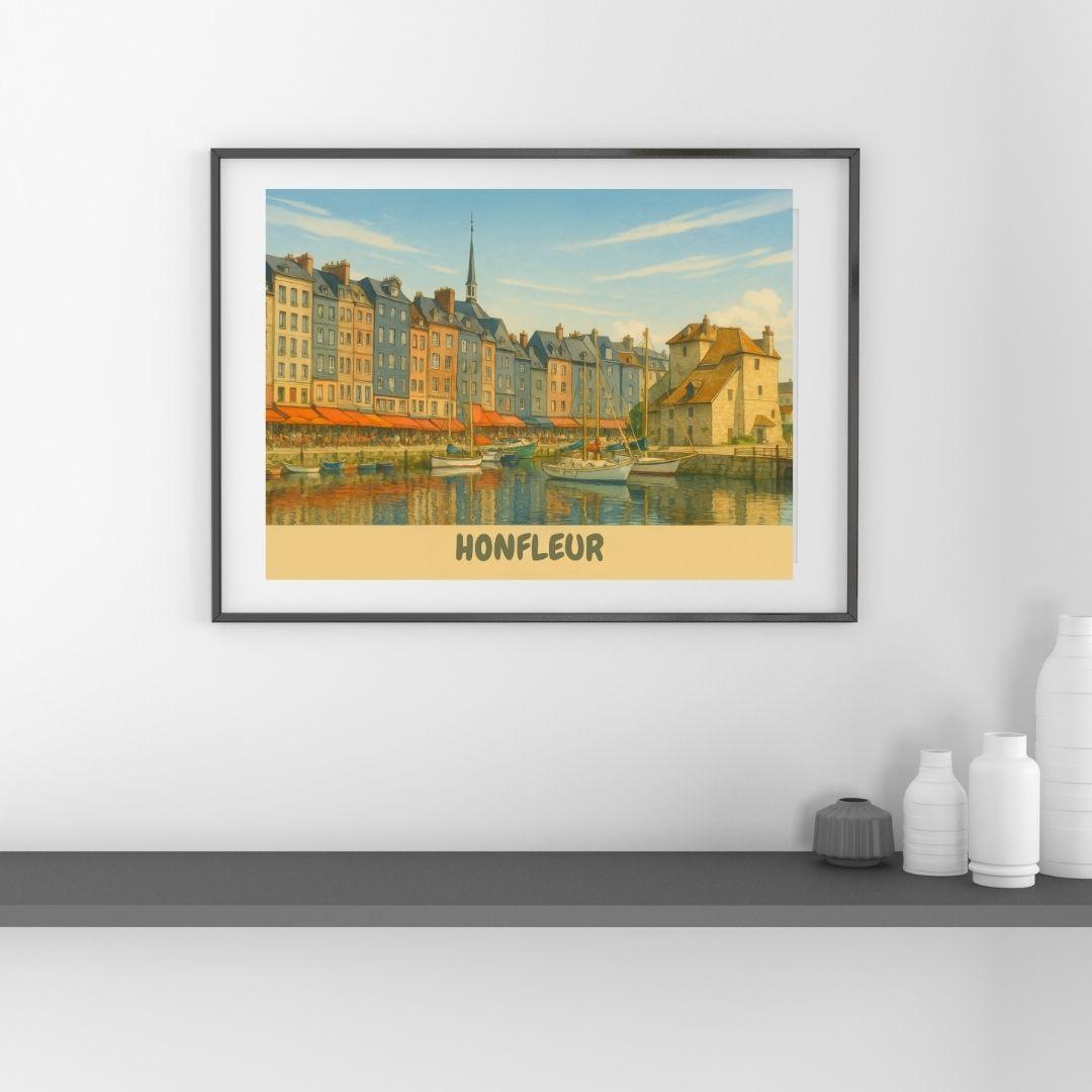 Affiche Honfleur – Mieux qu’une carte postale