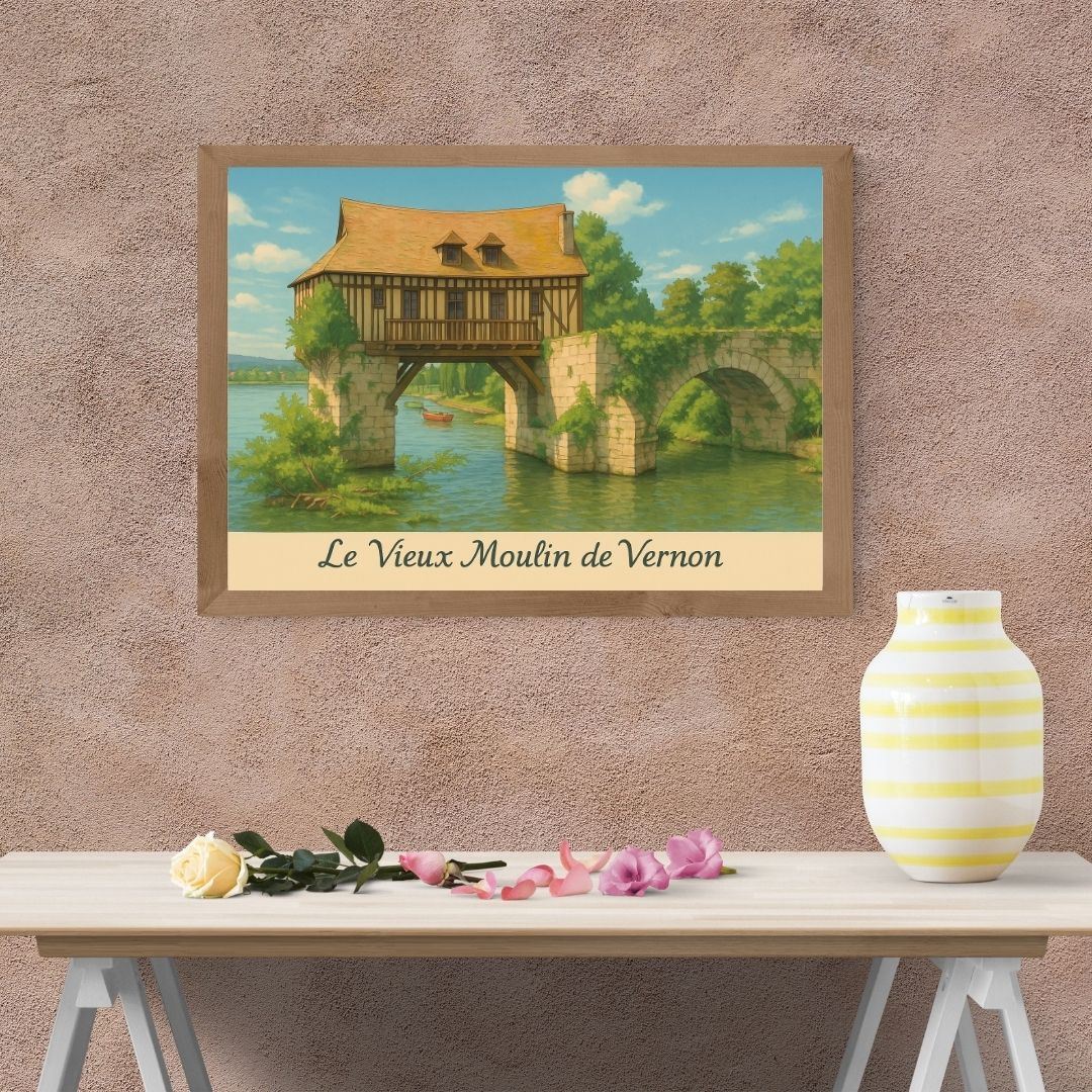 Affiche Vernon – Le moulin qui tient bon