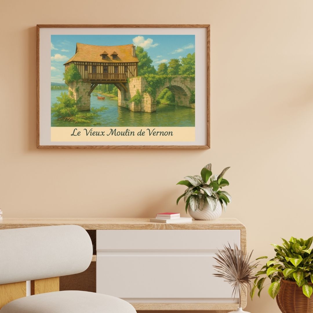 Affiche Vernon – Le moulin qui tient bon