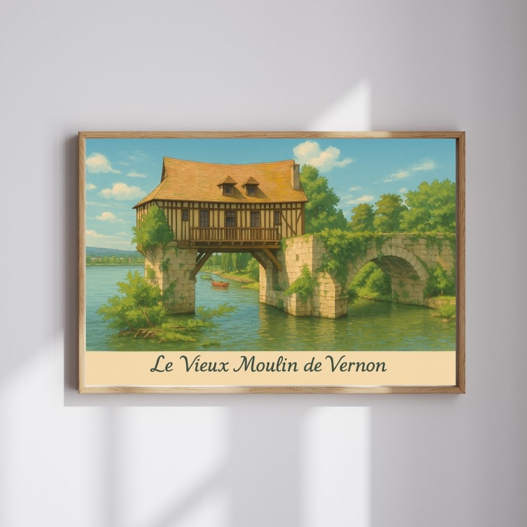 Affiche Vernon – Le moulin qui tient bon