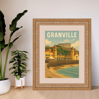 Affiche Granville – Vue Mer Sans Marée